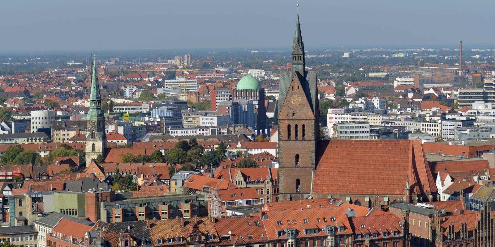 Blick über die Dächer von Hannover