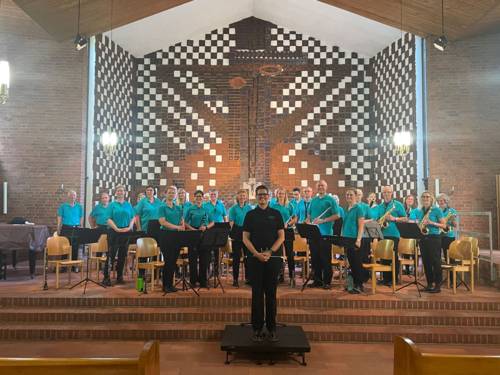 Musiker in einer Kirche